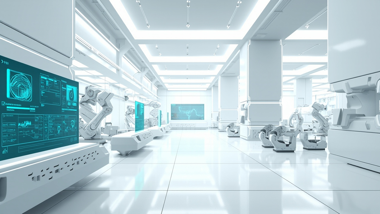 AI innovation factory illustration